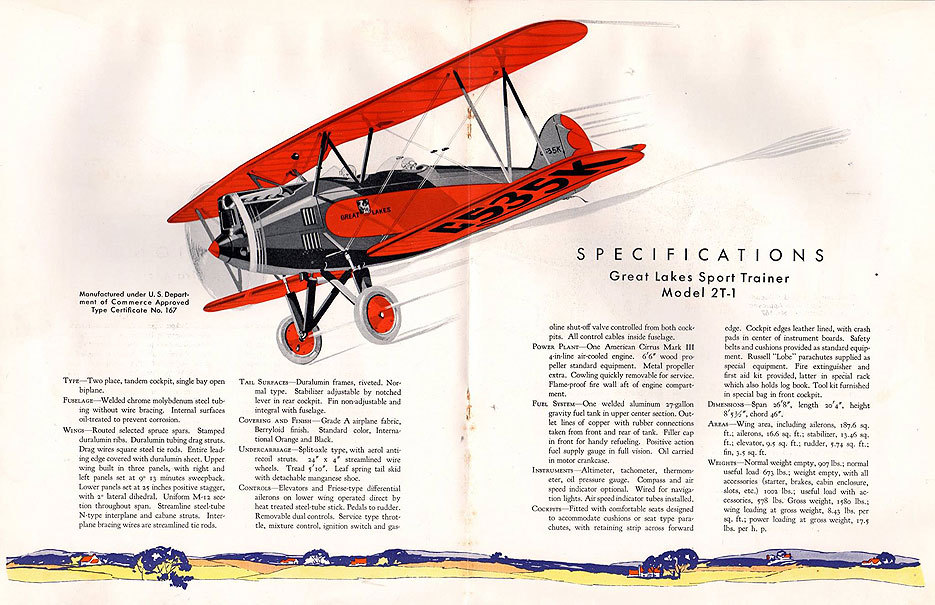 Great Lakes Biplane Plans